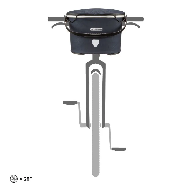Ortlieb Up-Town Urban Handlebar Basket in Blue-1